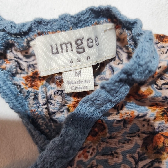 Umgee Sleeveless Floral Sheer Lace/Crochet Tunic Tank Baby Doll Dress - Picture 3 of 15